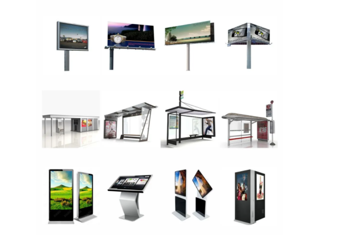 43 "Layar LCD Indoor Standing Touched Resolusi Tinggi Penuh Warna Digital Signage untuk Iklan