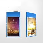 Hanging LCD Digital Signage 55 Inch With Double Sided Acrylic Frame