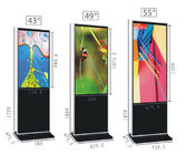 High Brightness Waterproof LCD Totem Floor Stand LCD Advertising Digital Signage Kiosk